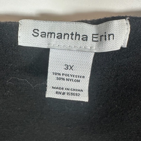 Samantha Erin Black Cardigan w/ Front Pockets Women’s 3X - Picture 11 of 11